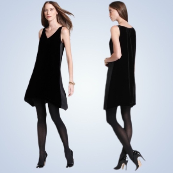 Eileen Fisher Velour Dress / Tunic Silk Side Panel - Picture 1 of 7